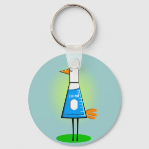 Chemist "Beeker Bird"-gåvor Nyckelring