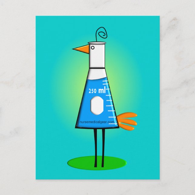 Chemist "Beeker Bird"-gåvor Vykort (Framsida)