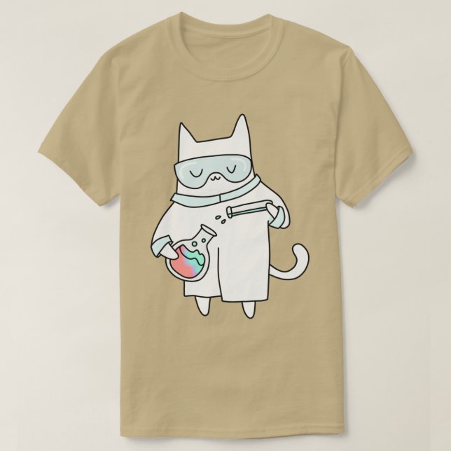 Chemist Cat T Shirt (Design framsida)