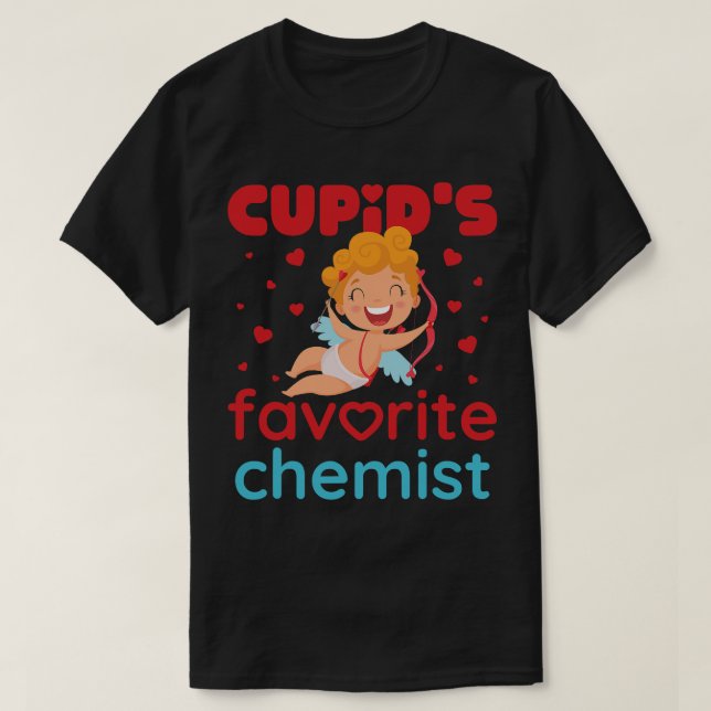Chemist Job Cupids Favorite Chemist Cute Valentine T Shirt (Design framsida)