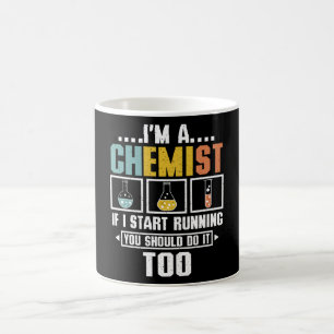 Chemist när jag Springa bort Kaffemugg