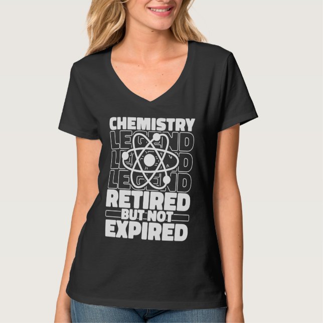 Chemist Retired Scientist Student Science Teacher  T Shirt (Framsida)