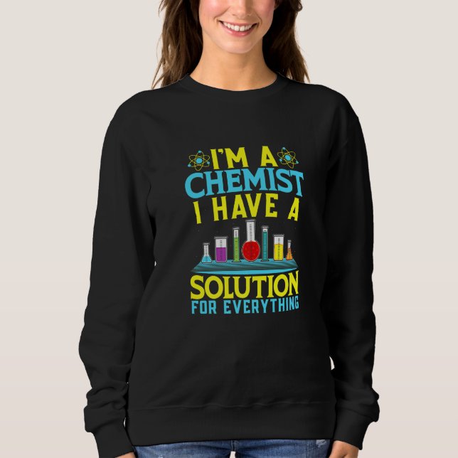 Chemist Solution For Everything Chemistry T Shirt (Framsida)