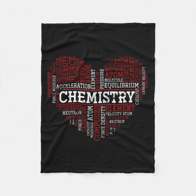 Chemist Valentines Day Gift Science Chemistry  Fleecefilt (Framsidan)