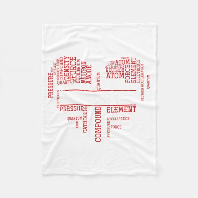 Chemist Valentines Day Gift Science Chemistry  Fleecefilt (Framsidan)