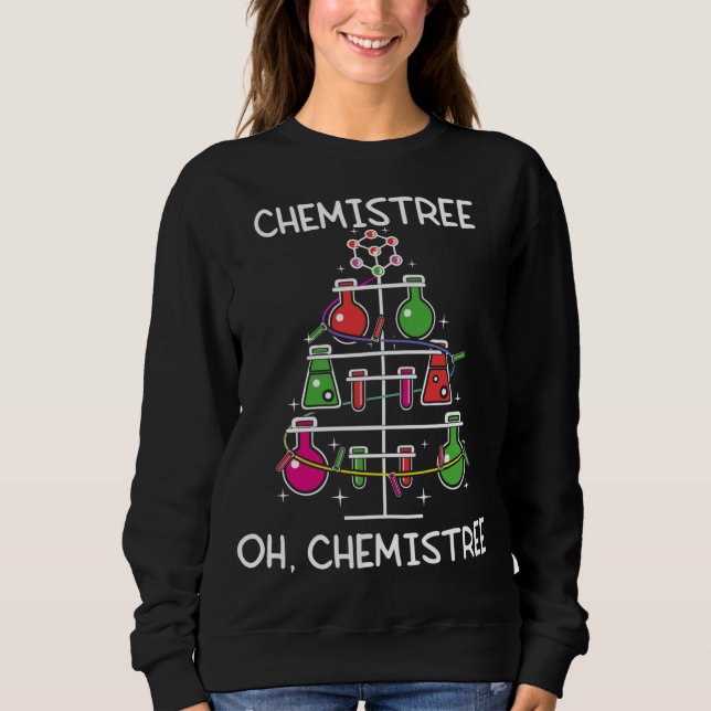 Chemistree Ugly Julgran Sweater Chemistry S T Shirt (Framsida)