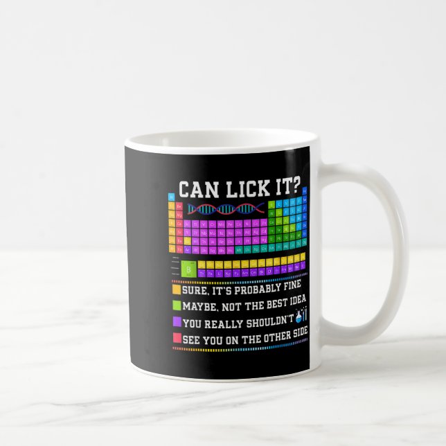 Chemistry Elements Teacher Can I Lick It Periodic  Kaffemugg (Höger)