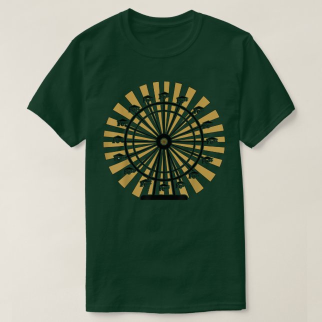 Chemistry Ferrous Wheel Feris Wheel Periodic Table T Shirt (Design framsida)