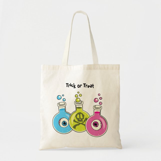 Chemistry Halloween Bus eller godis Bags Tygkasse (Framsidan)