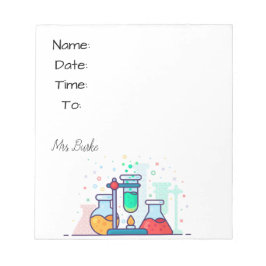 Chemistry Hallpass Anteckningsblock