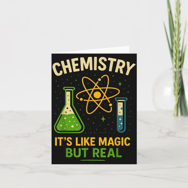 Chemistry It’s Like Magic Funny Science Teacher St Kort (Framsida)