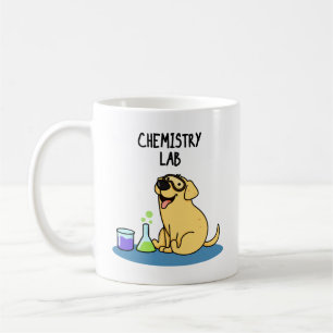 Chemistry Lab Funny Labrador Hund Pun Kaffemugg