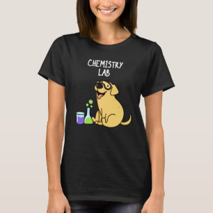 Chemistry Lab Funny Labrador Hund Pun Mörk BG T Shirt