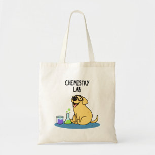 Chemistry Lab Funny Labrador Hund Pun Tygkasse