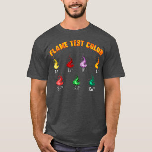 Chemistry Science Chemist Flame Test Färg Gift T Shirt