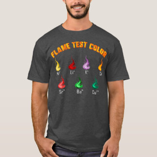 Chemistry Science Chemist Flame Test Färg Gift T Shirt