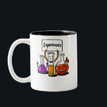 Chemistry Science Funny Experiments School Joke Två-Tonad Mugg<br><div class="desc">Chemistry Science Funny Experiments School Joke-design för science älskare.</div>
