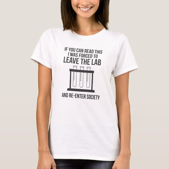 Chemistry Science Funny Laboratory Scientist Nerd T Shirt (Framsida)