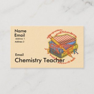 Chemistry Teacher Motto Visitkort