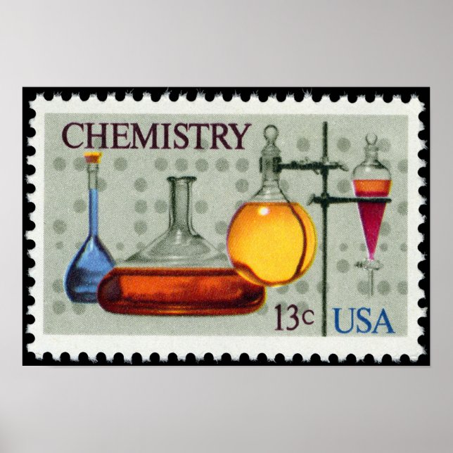 Chemistry~ U.S. Frimärke~ American Chemical Societ Poster (Framsidan)