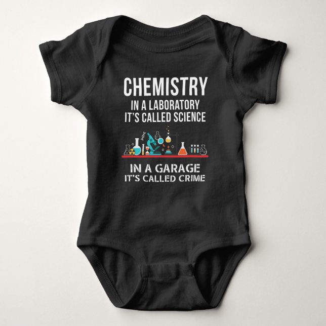 Chemisty Laboratory Science Garage Crime Chemist T Shirt (Framsida)