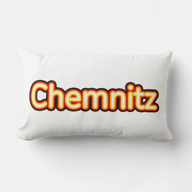 Chemnitz Deutschland Tyskland Lumbarkudde (Framsida)