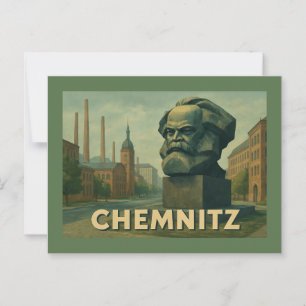 Chemnitz Tyskland Stad Konst Vykort