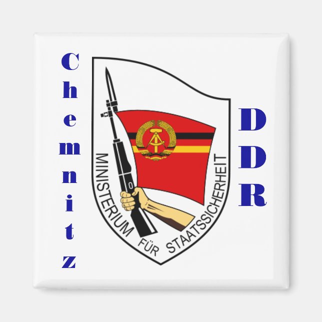 Chemnitz, Tyskland Stasi Magnet DDR (Framsidan)