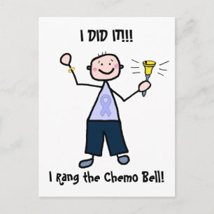 Chemo Bell - General Cancer Male Vykort