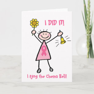 Chemo Bell - Rosa Ribbon Breast Cancer Kort