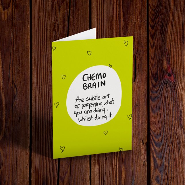 Chemo Brain cancer humor Kort (Skapare uppladdad)