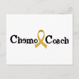 Chemo Coach - Barncancer Guld Ribbon Vykort