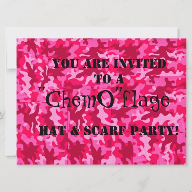 "Chemo " flageparty! Inbjudningar (Framsida)