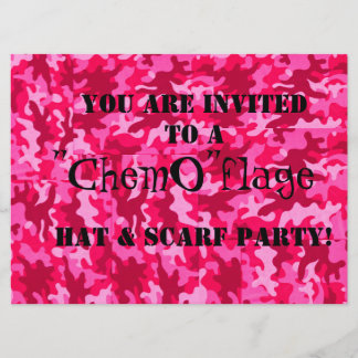 "Chemo " flageparty! Inbjudningar
