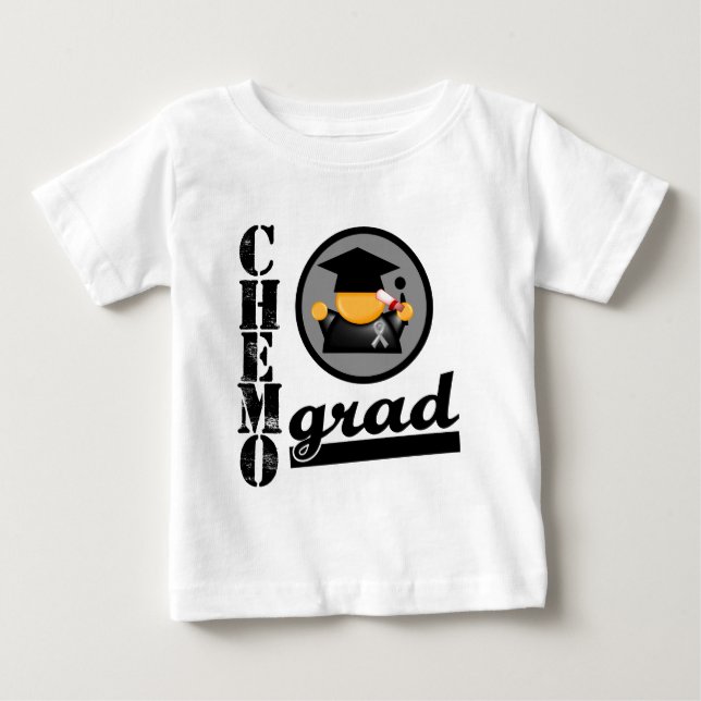 Chemo Grad Brain Cancer Ribbon T-shirt (Framsida)