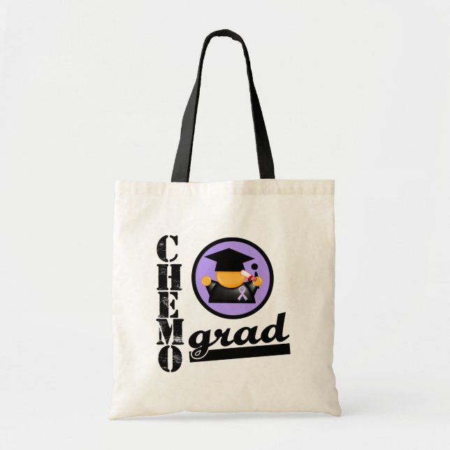 Chemo Grad General Cancer Ribbon Tygkasse (Framsidan)