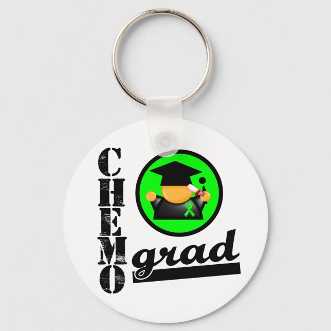 Chemo Grad Non Hodgkins Lymphoma Ribbon Nyckelring (Framsida)