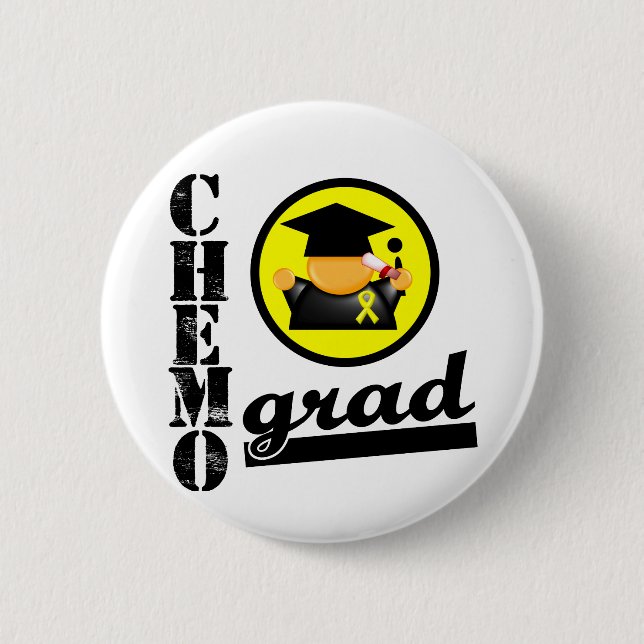 Chemo Grad Testicular Cancer Ribbon Knapp (Framsida)