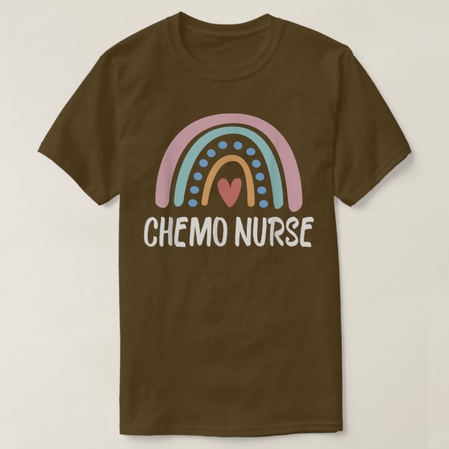 Chemo Infusion Squad Leopard Rainbow Chemo Infusio T Shirt (Design framsida)