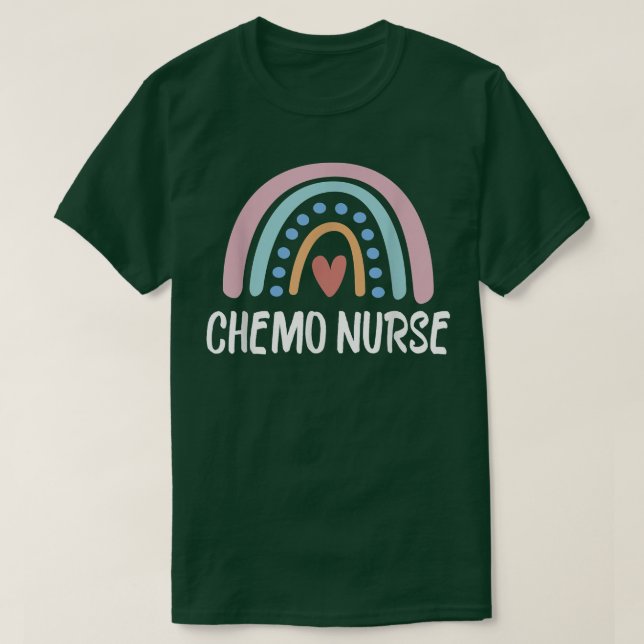 Chemo Infusion Squad Leopard Rainbow Chemo Infusio T Shirt (Design framsida)