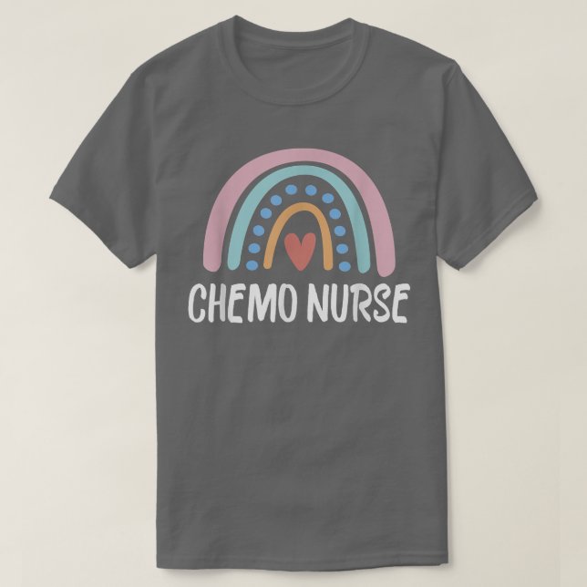 Chemo Infusion Squad Leopard Rainbow Chemo Infusio T Shirt (Design framsida)