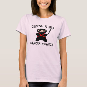 Chemo Ninja dödar bröstcancerrosor Tee Shirt