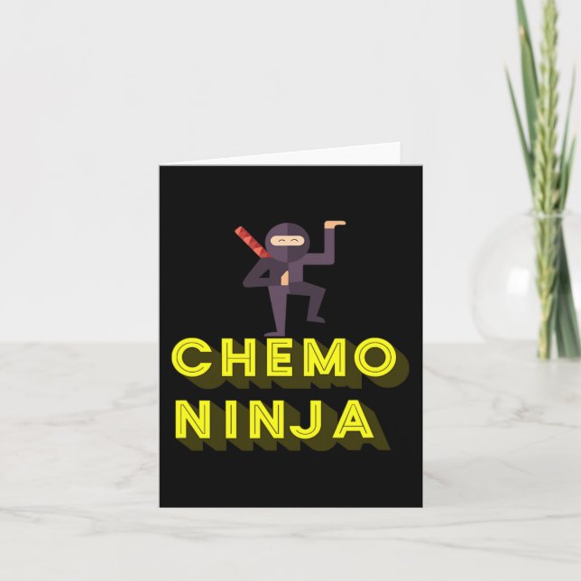 Chemo Ninja Kids Cancer Awareness Month Kort (Framsida)
