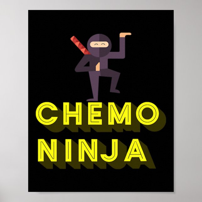 Chemo Ninja Kids Cancer Awareness Month Poster (Framsidan)