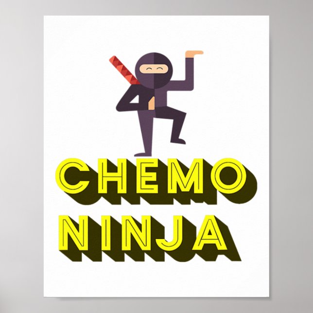Chemo Ninja Kids Cancer Awareness Month Poster (Framsidan)