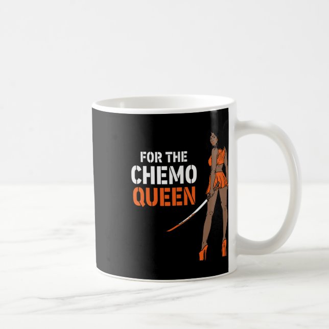 Chemo Queen Leukemia Awareness Melanin Warrior Kaffemugg (Höger)