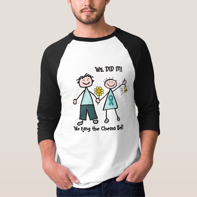 Chemo sätta en klocka på - Cervical cancer Tee Shirt (Framsida)
