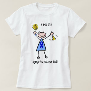 Chemo sätta en klocka på - koloncancerkvinnan tee shirt