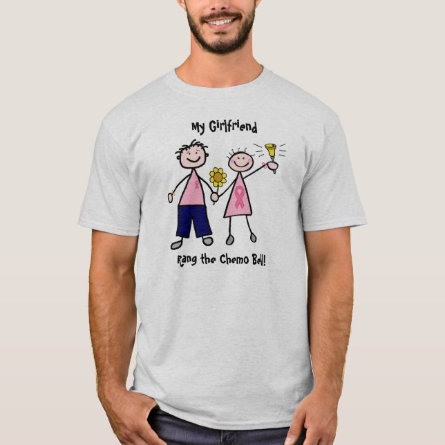 Chemo sätta en klocka på - rosa bandbröstcancer t-shirt (Framsida)