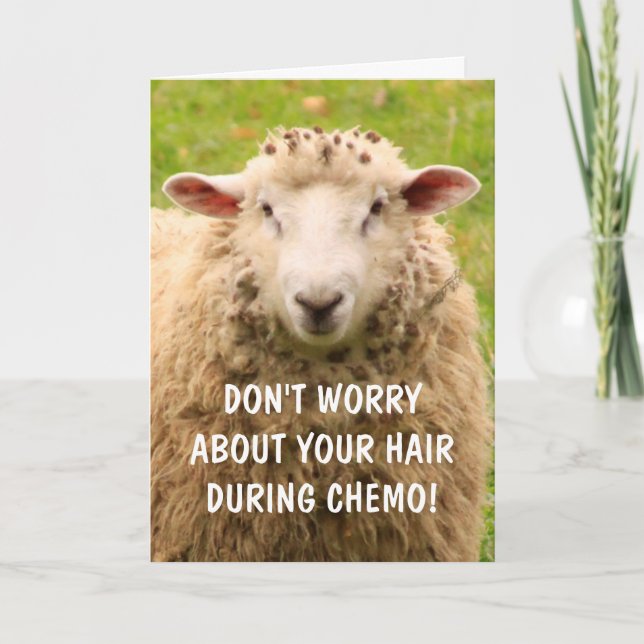 Chemo Support Funny Sheep Kort (Framsida)